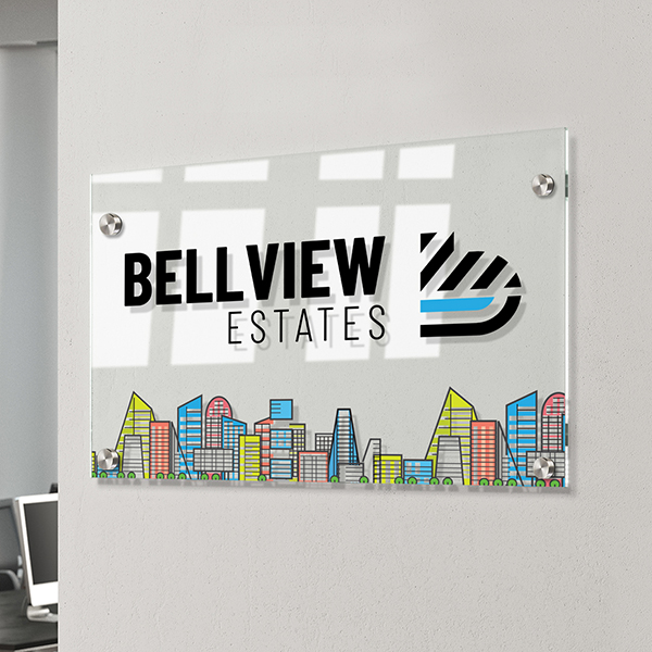 Acrylic Logo Clear + Stand Off